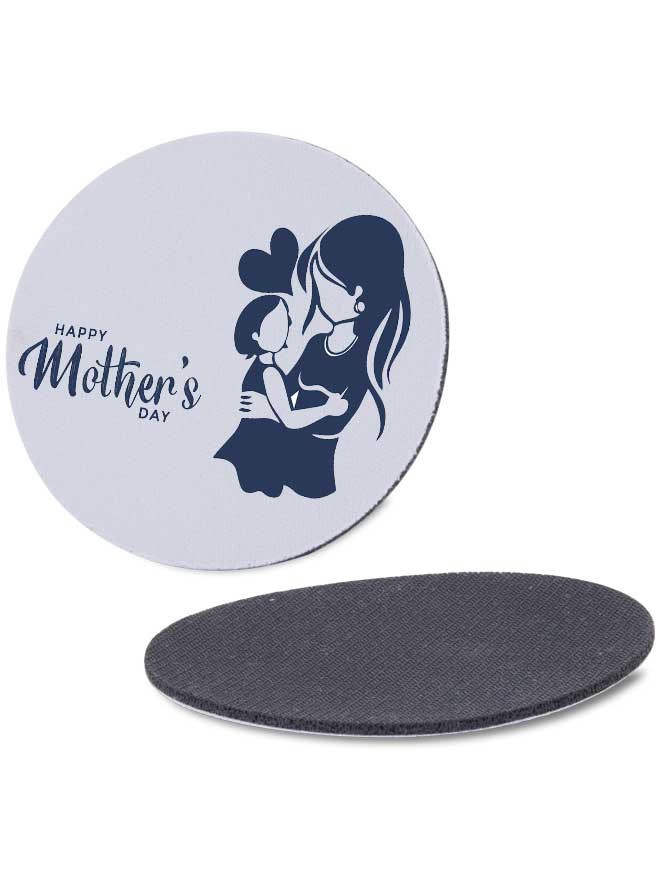 Custom printed round rubber coaster