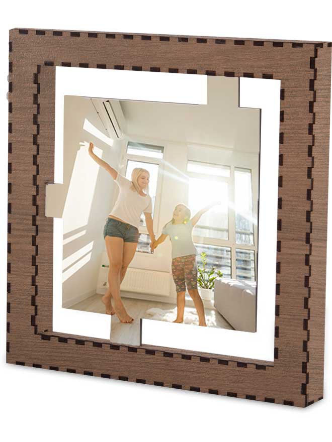 Custom printed hardboard frame