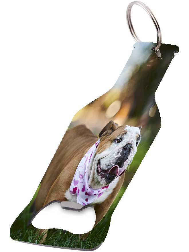 Custom printed bottle shaped bottle opener