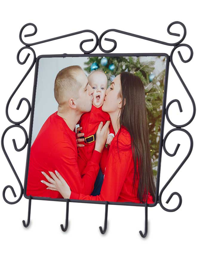 Custom printed metal key rack