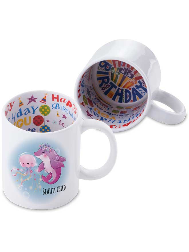 Custom printed birthday mug